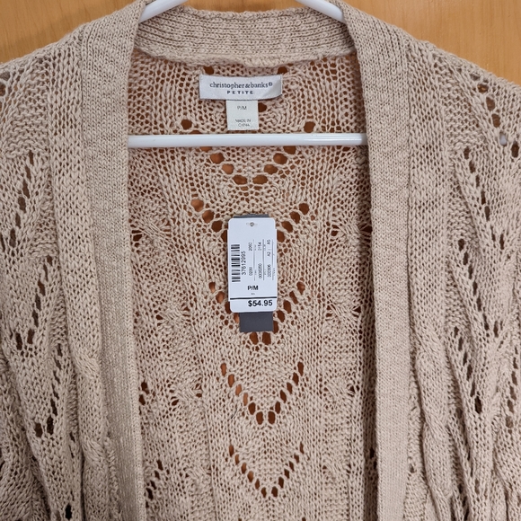 NWT Christopher and Banks Petite Cardigan - Picture 2 of 7